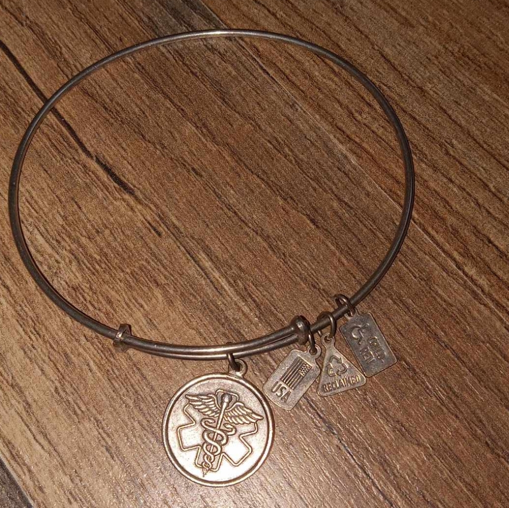 Alex and Ani Medical Charm Bangle